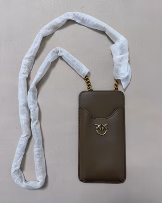 Pinko Porta cellulare telefono portacarte cachi