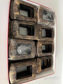 32 Placchette elettriche metallo stile industrial