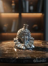 Statuetta pagliaccio in metallo 