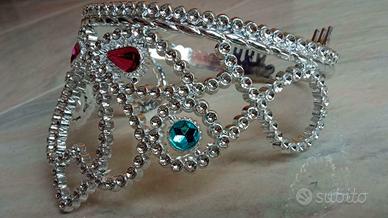 Corona capelli regina principessa carnevale