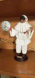 Pulcinella con tamburello Ferrigno