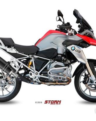 Scarico Storm By Mivv Oval Nero Acciaio Inox Per B