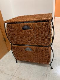 Cassettiera con cestini