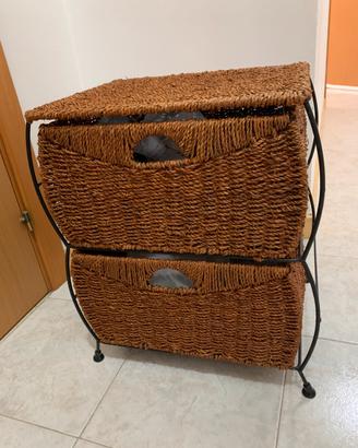 Cassettiera con cestini