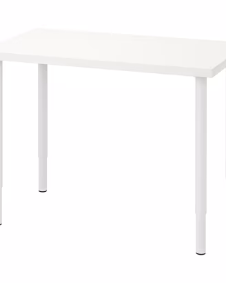 Tavolo IKEA LINNMON/OLOV 120x60 bianco REGOLABILE