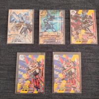 lotto carte da collezione Kamen rider ganbarizing 