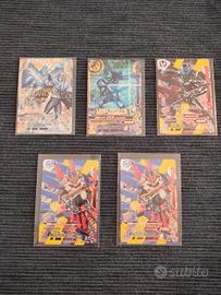lotto carte da collezione Kamen rider ganbarizing 