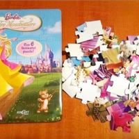 Libro di Barbie con 6 puzzle da 3 anni