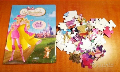 Libro di Barbie con 6 puzzle da 3 anni