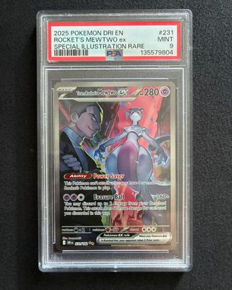 Mewtwo Ex Team Rocket - PSA 9 - Eng