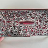  Stupenda scatola porta bijoux silverplated 