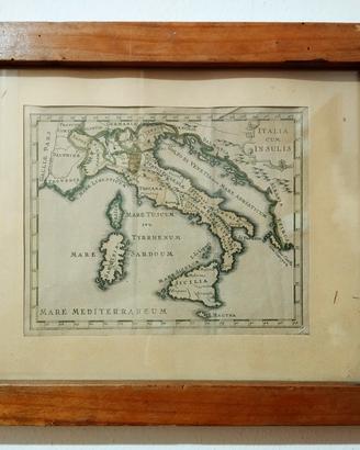 Mappa Antica Italia "Italia Cum Insulis"