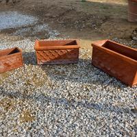 Tre cassette terracotta 