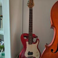 chitarra elettrica Slammer Hamer cassa ampl. pied 