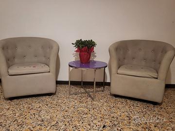 COPPIA POLTRONCINE L.63 P.54 H.80