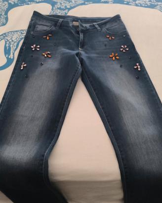 jeans con strass donna taglia 44 dixie