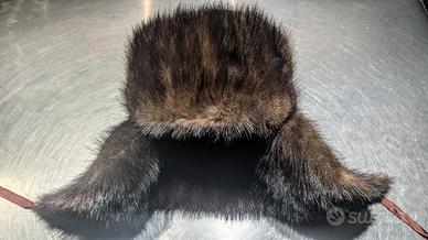 Cappello vintage di code di visone