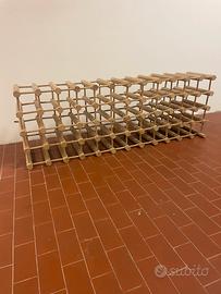 Porta bottiglie in legno