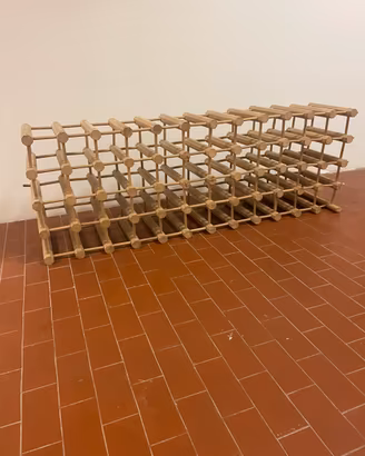 Porta bottiglie in legno