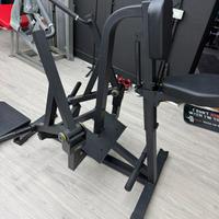 Seated row machine rowing