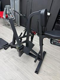 Seated row machine rowing