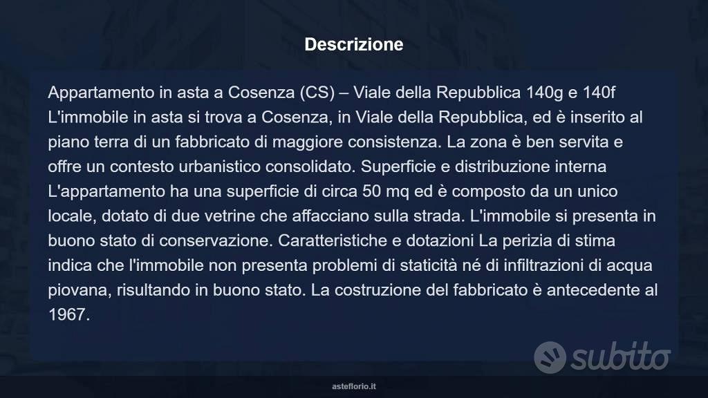 Appartamento – Cosenza, Città 2000 - Altro