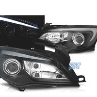 FARI PER OPEL ASTRA J 10-15 A TUBO LED NERO