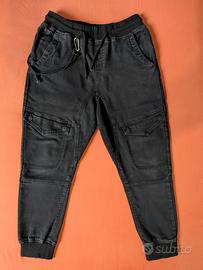 Joggers Cargo Doomsday Neri Lavati Taglia M