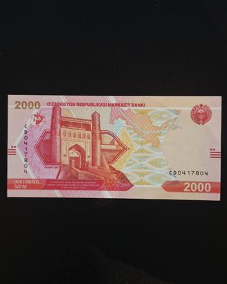 Uzbekistan 2000 So'm 2021 Bukhara Collezione

