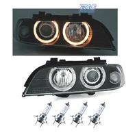 FARI BMW E39 95-00 OCCHI ANGEL FONDO NERO