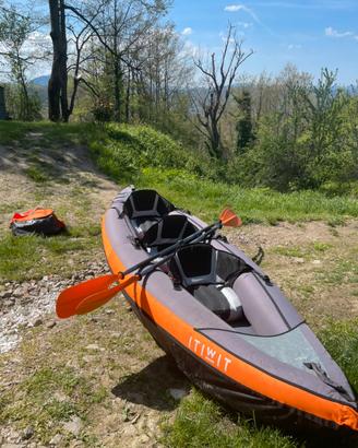 Canoa gonfiabile Itiwit 2/3 posti + 2 pagaie