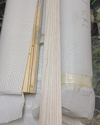 battiscopa legno rovere bianco spazzolato