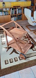 Carrello portavivande in legno