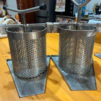 Torchietto artigianale in acciaio inox