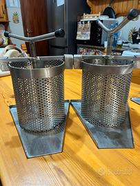 Torchietto artigianale in acciaio inox