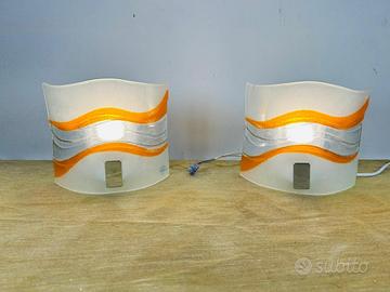 Coppia di applique in vetro murano  vintage