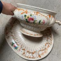 Centrotavola decorato con vassoio