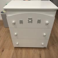 Fasciatoio Erbesi con vaschetta e materassino