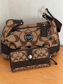 Borsa coach e portafoglio coordinato🍁