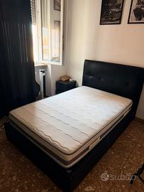 Letto contenitore + materasso 1 piazza e mezza