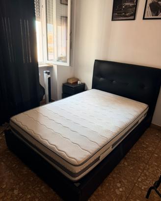 Letto contenitore + materasso 1 piazza e mezza