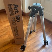 Treppiede Manfrotto 190 alluminio testa #056