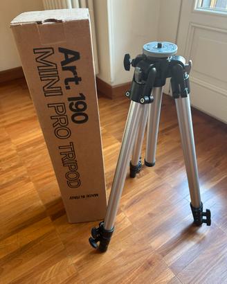 Treppiede Manfrotto 190 alluminio testa #056