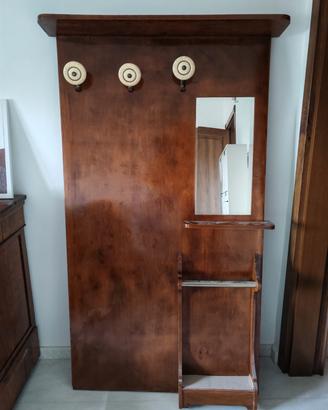 cappottiera appendiabiti legno art nouveau