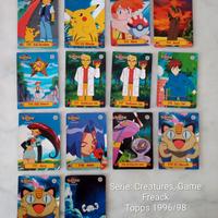 14 carte Pokemon "Creatures, Game Freak