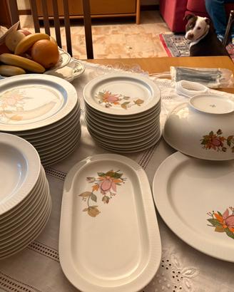 Servizio piatti vintage Scherzer Bavaria 12 copert