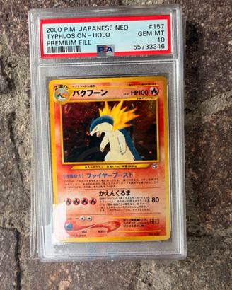 Pokémon Japanese - Typhlosion #157 PSA10