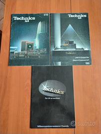 3 Cataloghi Vintage Technics Originali (1987-2000)