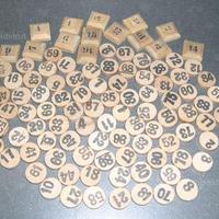 Gioco della tombola in legno antico