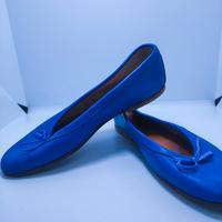 Ballerine blu da ragazza. Scarpe estate/autunno